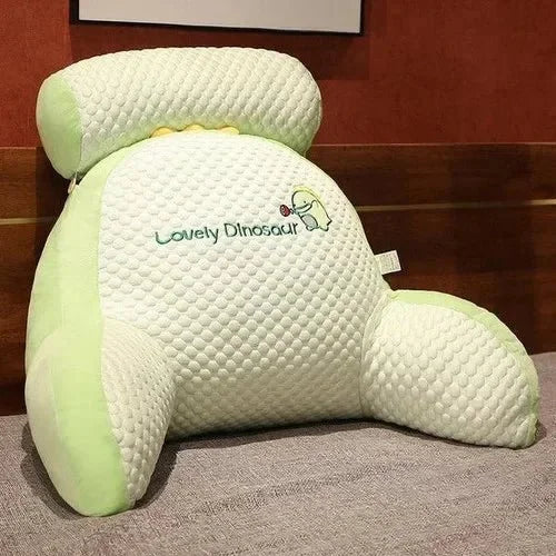 Oreiller de Lecture Ergonomique — Dinosaure Vert, photo 14