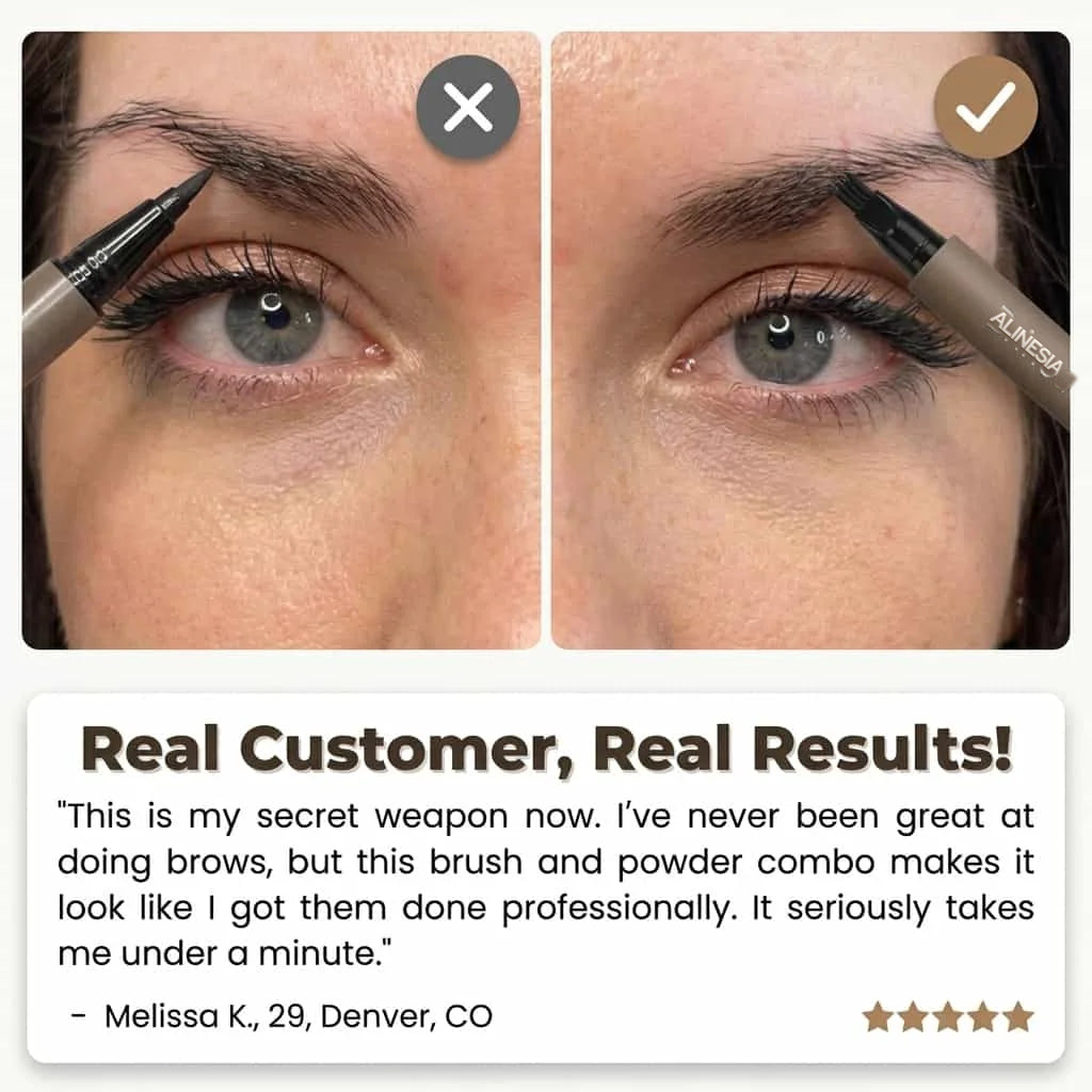 Stylo à Sourcils Microblading Étanche - Tenue 12 Heures Sans Bavure